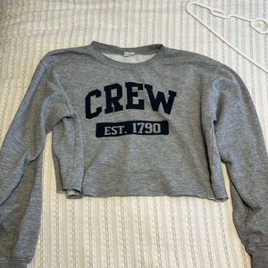 JGALT cropped “CREW” crew neck